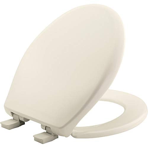Bemis 200E4 346 Affinity Toilet Seat Will Slow Close Never Loosen and Provide The Perfect Fit, Biscuit, Round