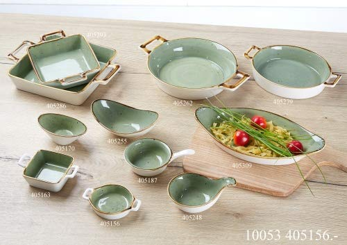 Ritzenhoff & Breker Schalen-Serie Grün ROMO Größe Schale mit 2 Griffen quadratisch Grün ROMO
