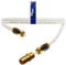 1STec 1m Long White Gold Plated Male to Male Virgin Media Extension Cable with Female Joining Coupler for V6 TIVO Set Top Box or VIVID Fibre Super Hub Broadband Modems (1 Metre)