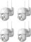 081 Store - 4X TELECAMERA IP CAM WIFI CAMERA DOME WIRELESS ESTERNO SPEED ZOOM MICRO SD 4MM PTZ APP ICSEE