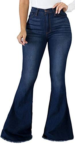 Bell Bottom Jeans for Women Classic Skinny Flared Denim Pants