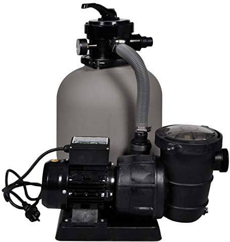 Tidyard Sandfilterpumpe Sandfilteranlage Poolfilter Filteranlage Filterkessel Poolpumpe Poolfilter Swimming Pool Filter Schwimmbecken 600 W 17.000 L/h