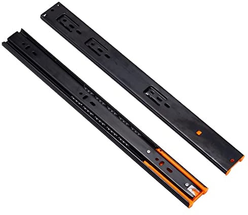 2 Paar (4 Stück) Kugellager Schubladenschienen softclose 350mm, Vollauszug mit selbsteinzug schwere Belastbarkeit 45 kg