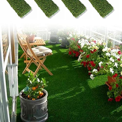 ANTEVIA - Gazon synthétique 800 x 100 cm (4 Rouleaux) | 4 Tailles Disponibles | Pelouse Haut de Gamme (Luxo 8 x 1 mètres)