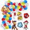 Paw Dog Patrol Geburtstag Deko, Taozoey Geburtstag Dekoration Set, Hund Patrol Luftballon, Geburtstagsdeko Jungen, Kindergeburtstag Deko, Latex Balloon, Folienballon Geburtstag Dekoration