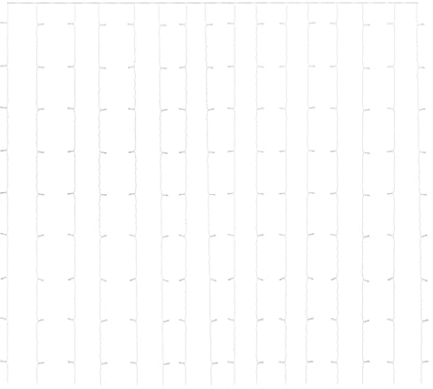 vidaXL LED-Lichtervorhang 3x3 m 300 LED Kaltweiß 8 Funktionen