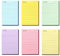 Newplenty To Do Liste Haftnotizen Notizzettel, Linierte Sticky Notes, Selbstklebende Klebezettel, Bunt Notizblöcke für Schule, Büro, Hause (10x15cm)