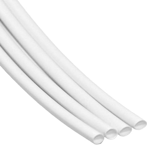 Heat Shrink Tubing 2:1 Electrical Cable Wire Sleeving (3.2mm Dia) - 1 Metre - White