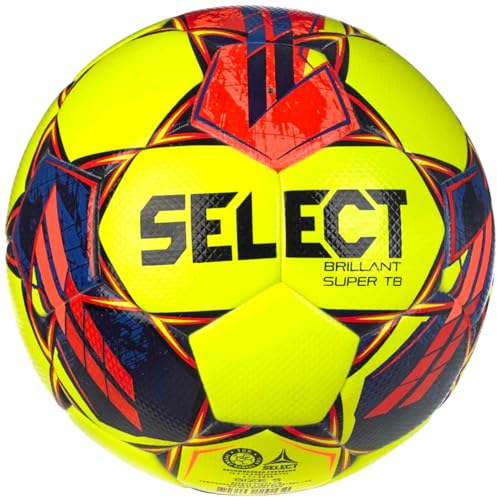 Select Brillant Super TB FIFA Quality Pro V23 Ball BRILLANT SUPER TB YEL-RED, Unisex, Ball zum Fußball, Yellow/Red/Blue/Black, 5