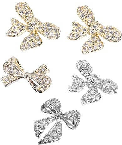 Housoutil 3d Pegatinas 5 Piezas Taladro De Joyería De Uñas Cristal Pegatinas Accesorios De Manicura Pedrería De Uñas Diamantes De Imitación De Manicura Gemas De Uñas Clavo Cinta Súper Flash