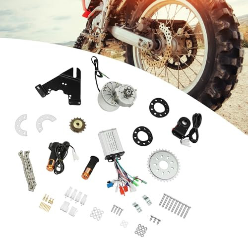 GramStudio Elektrische Bürstenlose Motor-kit mit multifunktionalen Controller, E Bike Kit zum Nachrüsten, Geschwindigkeitsregelung & Rückwärtsfahrt für Elektrofahrräder, Motorroller (24V 250W)