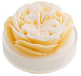 Cokbyavla Candela profumata a forma di fiore di rosa, fatta a mano, in cera di soia, decorativa, da tavolo, per foto, regalo di compleanno, perfetta per meditazione, stress, bagno, yoga, festa della