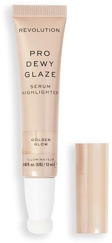 Revolution Pro, Strahlender Glanz Serum-Highlighter, Leicht & Mischbar, Illuminierende Formel, Goldener Glanz, 12ml