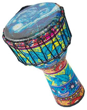 Professionelle Djembe Große, 8 Zoll Große, Leichte Afrikanische Handtrommel Aus PVC Für Erwachsene Und Profis (Color : C)