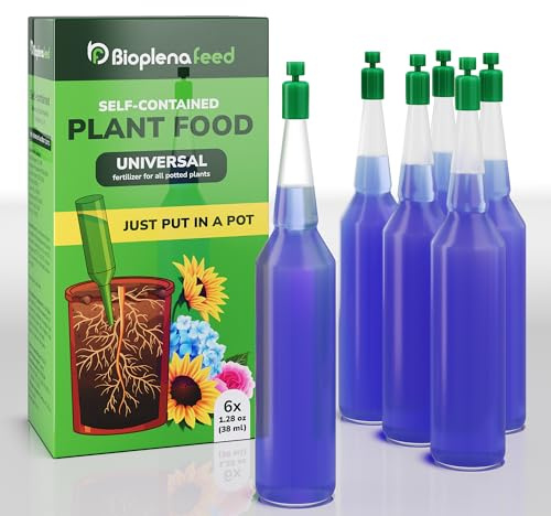 All-Purpose Liquid Plant Food Fertilizer (6-Pack) | Concentrated Nutrient Solution for Indoor & Outdoor Plants | Bloom Booster Nutrient Solution for Vibrant Growth & Strong Roots | Made in The USA