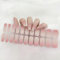 MrCuvaryas 20PCS UV Gel Nagelfolie, Rosa Verlauf Nagelsticker - Fingernägel zum aufkleben, Gel-Nagelaufkleber für Hände, Nagelfolie Härtend mit Nagelfeile Stick für Frauen Nageldekoration (Pink Ombre)