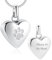 Pet Einäscherung Schmuck für Asche Anhänger Paw Print Pet Heart Urn Halskette Memorial Keepsake Schmuck für Haustier/Hund/Katze Asche