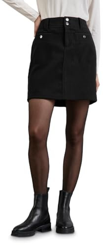 STREET ONE Damen A361594 Rock In Woll-Optik, Schwarz, 42W EU