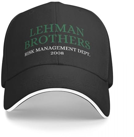 AEIKHAEC Baseballmütze Lehman Brothers Risk Management Department 2008 Trucker Hut Klassische Snapback Cap für Unisex Casquette Verstellbares Geschenk