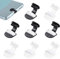 Bremorou 8 Pcs USB C Dust Plug With Anti Lost Adhesive Stickers Anti-Lost Usb C Plug Cover With Detachable Adhesive Phone Type-C Anti Dust Charging Port Plug Compatible With Laptop Smartphones（Black）