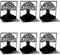 Black Big Tree Book Ends - L-Shaped Metal Bookends, Heavy Duty Non-Slip Book Stand, Home Office Decor, Gifts for Book Loving Ladies Bookworms Study Office Kitchen Gifts (Big Tree Bookends)