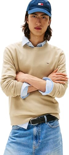 Tommy Jeans Herren Tjm Slim Essential Light Sweater Dm0dm18895 Pullover