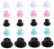 DIKACA 100 Stück Weihnachtsmütze Weihnachtsdekoration Mini Zauberer Mütze Mini Mütze Hüte Modell Mini Deko Mütze Miniatur Schneemann Mütze Schneemann DIY Bastelset Mini