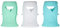 3pcs Baby Bottle Silicone Wrap, Shatterproof Baby Bottle Cover Anti Flowing Sleeve for Glass Baby Bottles 8 Oz Series (White+Light Green+Dark Green)