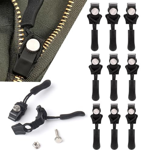 9 Stück Reißverschluss Zipper, Reißverschluss-Reparatur-Set, 3 Modelle für Mantel, Stiefel, Koffer, Jacken