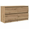 vidaXL TV Cabinet - Artisan Oak Media Console - Engineered Wood TV Stand with 4 Drawers for Living Room/Bedroom - 100x35x54 cm