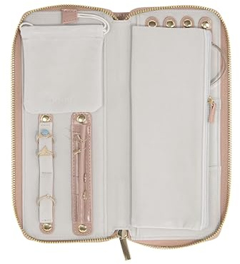 Stackers Patent Copper Rose Jewellery Roll