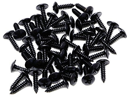 50pcs Black Gitarre Bass Pickguard Montageschrauben Für ST Für LP Schrauben