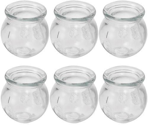Ensemble de Ventouses Chinoises en Verre N°1, 6 Pièces | Visage et Plantes des Pieds, Verre Épais, Forte Aspiration, Structure Simple, Usage Domestique