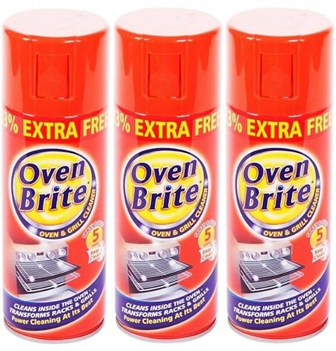 Oven Brite Oven & Grill Cleaner Spray, 400ml, Pack of 3