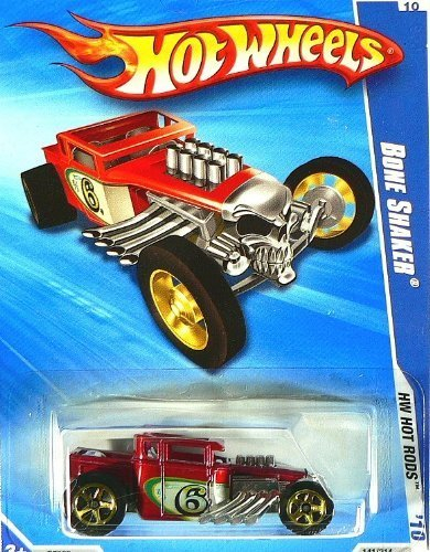Hot Wheels 2010 05/10 HW Hot Rods Red Bone Shaker 143/240 Collectible Car