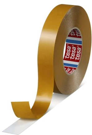 tesafix 4970 | Extra stark haftendes, doppelseitiges Klebeband | Farbe: weiß, Länge: 50 m, versch. Breiten (30 mm x 50 m)