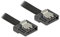 DeLock Kabel SATA Flexi 6 Gb/s 50cm schwarz Metall