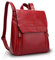 NICOLE&DORIS Mode Damen Rucksack Henkeltaschen Schulrucksack Reisen Daypacks Outdoor Tasche Weich PU Rot