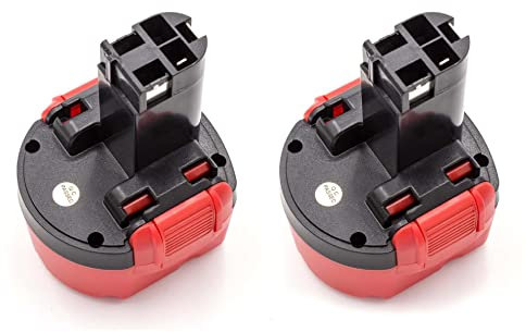 vhbw 2x batteria compatibile con Bosch 32609-RT, 32609, GDR 9.6V, GSR 9.6 New Version, GSR 9.6-1, GSR 9.6-2 utensile elettrico (1500 mAh, NiMH, 9,6 V)