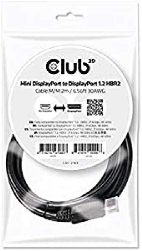 Kabel mDP->DP S/S 2,0m HBR2 CLUB-3D