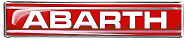 Abarth 21545 Adesivi Sticker 3D Logo Scritta, 100 mm