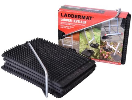 2x Ladder Leveller Anti-Slip (Mats) | Ladder Stopper Safety Accessory
