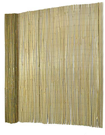 casa pura Canisse en bambou - Brise-Vue Jardin - Brise Vue pour Terrasse, Jardin, Balcon - Clotûre du jardin Résistant aux intempérie UV - 100% Bambou Naturel 200cm (H) x 300cm (L)