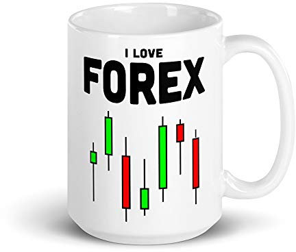 Jimbeels I Love Forex | Lustige Tasse für Daytrader | Lustiger Daytrading Spruch | Für Börsianer Forex Aktienhändler Devisenhändler Trader