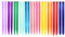 22 PCS colored hair extensions in 11 colors, highlighting girls with 22-inch straight hair, fashionable hair accessories (including 11 colors)