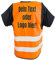GERLINOVA Warnweste Zertifiziert nach EN ISO20471:2013 bedrucken lassen mit Ihrem Logo oder Text. Druck mit Hochwertiger Flex Folie, oder in Weiß. In den Farben Orange und Gelb (3XL/Orange)