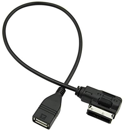Qiilu USB-AUX-Adapterkabel, USB-Musikschnittstelle AMI MMI AUX MP3-Kabeladapter für S4 S5 S6