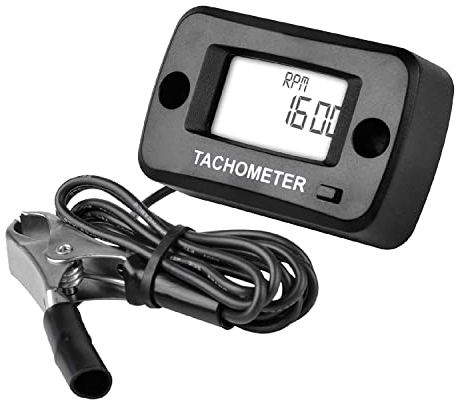 Yooreal Digital Tachometer,RPM Gauge Meter With Clip for Push Lawn Mower Car Generator Compressor Chainsaw Snowmobile Motorcycle ATV Truck