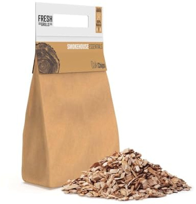 Fresh Grills Copeaux de bois de cerisier pour fumoir barbecue 3L (700 g) - 100 % bois naturel pour four à pizza, barbecue Kamado, fumoir - Riche saveur fumée - Faible humidité, haute chaleur