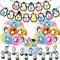 Pinguin Geburtstagsdekoration - Party Supplies, Alles Gute Zum Geburtstag Banner, Walking Luftballons, Cake Toppers für Kinder Geburtstag Babyparty Winter Wunderland Dekoration